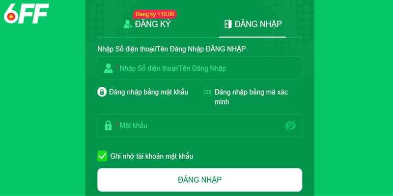 Hướng dẫn cách đăng nhập 6FF đúng và an toàn