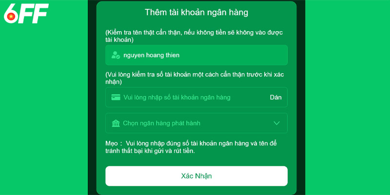 Xử lý lỗi khi không thực hiện được lệnh rút tiền